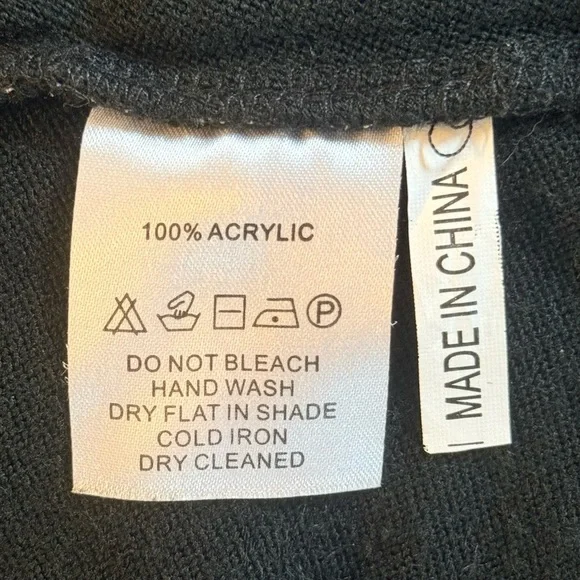 The Pyramid Collection Black Patchwork Tunic Dress Boho Gothic Artsy Long Sleeve - Picture 8 of 9